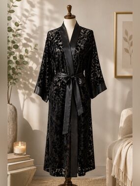 Victoria’s Secret Sheer Velvet Floral Kimono Robe
XS/S • NWOT